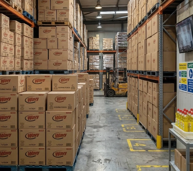 FMCG warehouse and supply chain distribution Pakistan